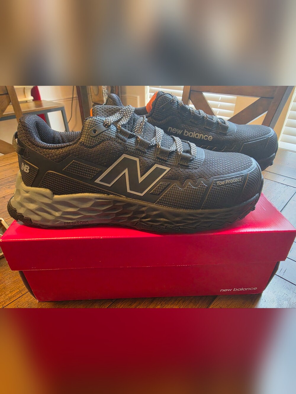 New Balance Fresh Foam Cremorne Women's Safety Shoes Size 8.5, Black/Grey